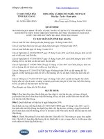 Quyết định 36 2016 QĐ-UBND Quy định về lập dự toán, sử dụng và thanh quyết toán kinh phí tổ chức thực hiện bồi thường, hỗ trợ, tái định cư khi Nhà nước thu hồi đất trên địa bàn tỉnh Hậu Giang