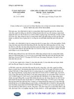 Chỉ thị 21 CT-UBND năm 2016 tăng cường kỷ luật, kỷ cương trong cơ quan hành chính nhà nước trên địa bàn tỉnh Thái Bình