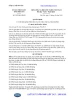 Quyết định 2597 QĐ-UBND năm 2016 về hỗ trợ kinh phí cho các huyện, thị xã, thành phố của tỉnh Phú Yên