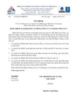 9. Tờ trình xin UQ của Đại hội đồng cổ đông cho HĐQT