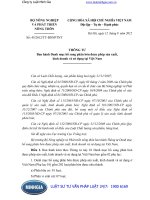 Thông tư 45 2012 TT-BNNPTNT Ban hành Danh mục bổ sung phân bón được phép sản xuất, kinh doanh và sử dụng tại Việt Nam