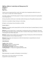 Effective leadership and management in nursing 8th edition sullivan test bank 