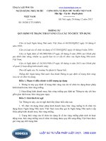 Thông tư số: 38 2012 TT-NHNN quy định về trạng thái vàng của các tổ chức tín dụng năm 2012.