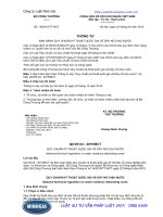 Thông tư 16 2015 TT-BCT về quy chuẩn kỹ thuật quốc gia về dây nổ chịu nước