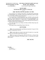 Quyết định Ban hành Quy định về công tác Cố vấn học tập