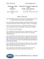 Thông tư liên tịch 01 2015 TTLT-TTCP-BNV về khen thưởng cá nhân có thành tích xuất sắc trong việc tố cáo hành vi tham nhũng