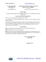 Quyết định 2434 QĐ-UBND năm 2016 về công nhận đô thị Chí Thạnh, huyện Tuy An, tỉnh Phú Yên là đô thị loại V