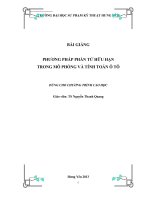 Đề cương bài giảng phương pháp phần tử hữu hạn trong mô phỏng và tính toán ô tô 