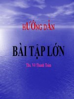 Hướng dẫn làm bài tập lớn cơ học đất