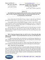 Thông tư số: 42  2012 TT-BCT về Danh mục hàng hóa được sản xuất từ nước chung biên giới nhập khẩu vào Việt Nam dưới hình thức mua, bán, trao đổi năm 2012.