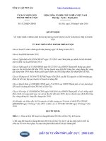 Quyết định 5128 QĐ-UBND điều chỉnh kế hoạch sử dụng đất năm 2016 thị xã Sơn Tây, thành phố Hà Nội