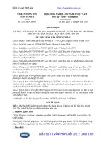 Quyết định 2183 QĐ-UBND năm 2016 phê duyệt đồ án Quy hoạch chung xây dựng khu du lịch sinh thái hồ Vân Hội, huyện Trấn Yên, tỉnh Yên Bái