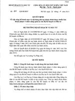 1811QD BKHDT QD cong bo danh muc TTHC