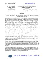 Chỉ thị 2368 CT-UBND năm 2016 về tăng cường công tác quản lý, sử dụng tài sản nhà nước trên địa bàn tỉnh Hà Giang