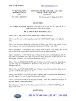 Quyết định 49 2016 QĐ-UBND Danh mục và phân cấp quản lý tuyến đường thủy nội địa trên địa bàn tỉnh Tiền Giang