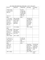 ma tran de thi hoc ki 2 lop 11 co dap an