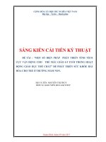 skkn một số biện pháp phát triển tính tích cực vận động cho trẻ mẫu giáo 4 5 tuổi trong GDTC để phát triển sức khỏe hài hòa cho trẻ ở trường MN 