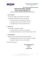 Danh sách đoàn làm việc