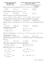 Đề thi khảo sát hè năm học 2017 - 2018 môn Toán 11 trường THPT Trần Phú - Vĩnh Phúc - TOANMATH.com