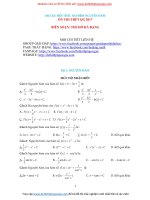 Bộ 100 câu hỏi trắc nghiệm nguyên hàm (file word, đáp án)