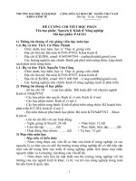 ĐỀ CƯƠNG CHI TIẾT HỌC PHẦn: Nguyên lý Kinh tế Nông nghiệp