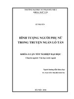 Hình tượng nhân vật phụ nữ trong truyện lỗ tấn (2016) 