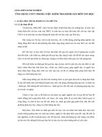 SÁNG KIẾN KINH NGHIỆM ỨNG DỤNG CNTT TRONG VIỆC KIỂM TRA ĐÁNH GIÁ môn TINHỌC 