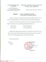 Công văn giải trình chênh lệch lợi nhuận giữa quý II 2016 và quý II 2017