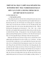 THIẾT kế MA TRẬN và BIÊN SOẠN đề KIỂM TRADƯỚI HÌNH THỨC TRẮC NGHIỆM KHÁCHQUANMÔN vật lí lớp 11 CHƯƠNG TRÌNH CHUẨN kết hợp nội DUNG GIẢM tải 