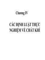 CHUONG 4 CAC DINH LUAT THUC NGHIEM VE CHAT KHI VAT LY DAI CUONG