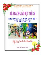 giáo án chủ đề trường mầm non lớp 5 tuổi