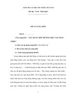 Xây dựng môi trường học tập thân thiện tân hội lê thị thùy nghiêm 