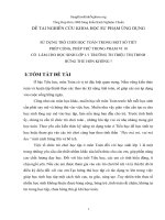 SỬ DỤNG TRÒ CHƠI học TOÁN TRONG một số TIẾT PHÉP CỘNG, PHÉP TRỪ TRONG PHẠM VI 10có  làm CHO học SINH lớp 11 TRƯỜNG TH TRIỆU THỊ TRINH HỨNG THÚ hơn KHÔNG 