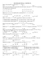 96 CÂU TRẮC NGHIỆM CHƯƠNG SỐ PHỨC FILE WORD