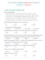 257 câu ôn tập lớp 10 Lượng giác - File word có đáp án