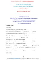 Bộ 100 câu trắc nghiệm toàn chương khảo sát hàm số (file word, đáp án)