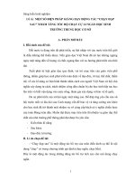 SKKN một số biện pháp giảng dạy động tác “chạy đạp sau” nhằm tăng tốc độ chạy cự li ngắn học sinh trường trung học cơ sở 