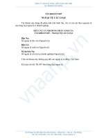 Tài khoản loại 0 - Tài khoản ngoài bảng - Quyết định 15 T I KHO N 007