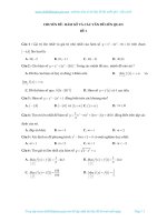 350 câu trắc nghiệm khảo sát hàm số - đề thi THPT Quốc gia