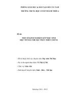 SKKN một số KINH NGHIỆM GIÚP học SINH 