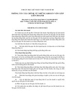 Noi Dung   Thong Tin Tai Chinh Ve Nhung Khoan Von Gop Lien Doanh