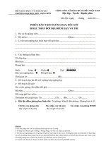 Mẫu đơn đổi giờ dạy của giảng viên