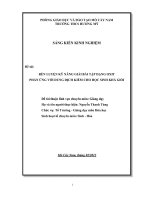 skkn rèn luyện kĩ năng giải bài tập dạng oxit axit phản ứng với dung dịchkiềm dành cho học sinh giỏi 
