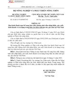 Danh mục hóa chất, kháng sinh cấm nhập khẩu, sản xuất, kinh doanh và sử dụng trong thức ăn chăn nuôi gia súc, gia cầm tại Việt Nam