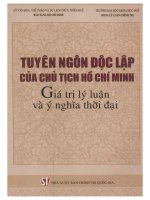 Tuyên ngôn độc lập HCM giá trị phần 1 