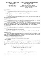 Đề thi tuyển sinh lớp 10 các năm - Phòng Khảo thí và Kiểm định chất lượng giáo dục - Sở Giáo dục và Đào tạo Kiên Giang Hoachuyen_deda