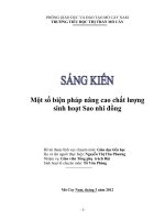 SKKN một số biện pháp nâng cao chất lượng sinh hoạt sao nhi đồng 