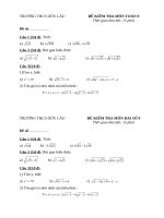 Đề kiểm tra Toán 9 Tuần 2