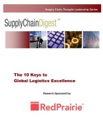 The 10 Keys to  Global Logistics Excellence