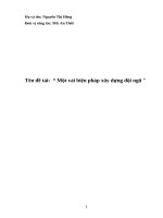 skkn một vài biện pháp xây dựng đội ngũ  